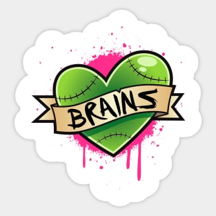 Brains Sticker